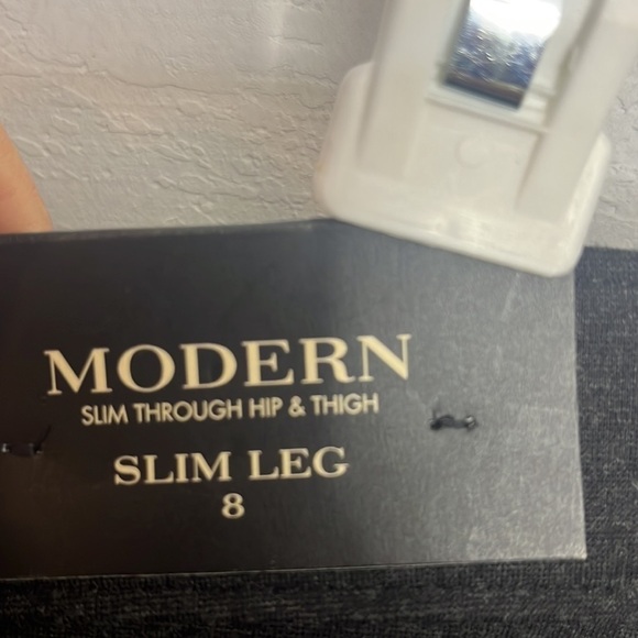 Ann Taylor NWT Modern Fit Gray Pants Size 8 Slim Leg NEW - Picture 8 of 10